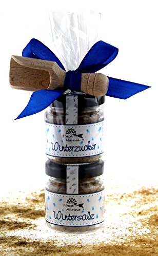Winter- Gourmetset mit Wintersalz, Winterzucker und Gewürzschaufel aus der Finca Marina Gewürzmanufaktur von Finca Marina