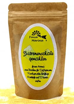 Zitronenschale gemahlen 120g aus der Finca Marina Gewürzmanufaktur von Finca Marina