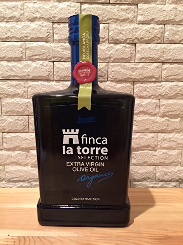 Finca la torre - Natives Bio-Olivenöl Extra Arbequina - Glasflasche 500 ml von Finca la torre