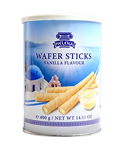 Feiny Biscuits Wafer Sticks Vanilla Flavour Waffelröllchen mit einer Cremefüllung mit Vanillegeschmack Vanille Kekse 400g von Gunz