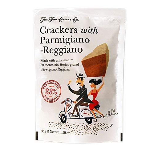 Crackers mit Parmigiano-Reggiano Käse 45g. The Fine Cheese Co. 20 Stk. von Fine Cheese Company