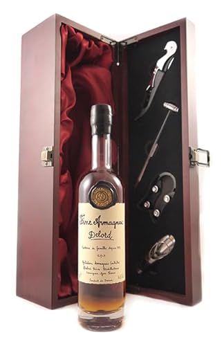 Fine Delord Freres Fine Armagnac (20cl) in einer Geschenkbox, da zu 3 Weinaccessoires, 1 x 200ml von Fine Delord Freres