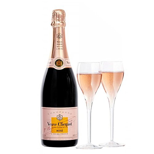 Veuve Clicquot Rose Champagner Brut 750ml Mit 2 x Veuve Clicquot Champagner Flöten - Ein Charmantes Geschenk Zum Geburtstag, Als Danke Schön, Jubiläum Veuve Clicquot Rose Champagner Brut 750ml Mit 2 x Veuve Clicquot Champagner Flöten - Ein Charmantes Geschenk Zum Geburtstag, Als Danke Schön, Jubiläum von Veuve Clicquot