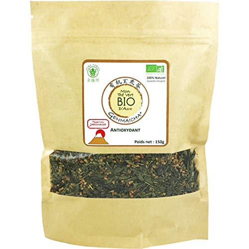 *** BIO *** Bio Genmaicha Grüntee 150g - Bio Sencha Grüntee mit gegrilltem Reis - Japanische Tradition - Wiederverschließbarer Kraftbeutel - AB-zertifiziert von Ecocert - GENMAICHA150G *** BIO *** Bio Genmaicha Grüntee 150g - Bio Sencha Grüntee mit gegrilltem Reis - Japanische Tradition - Wiederverschließbarer Kraftbeutel - AB-zertifiziert von Ecocert - GENMAICHA150G von FineTonic
