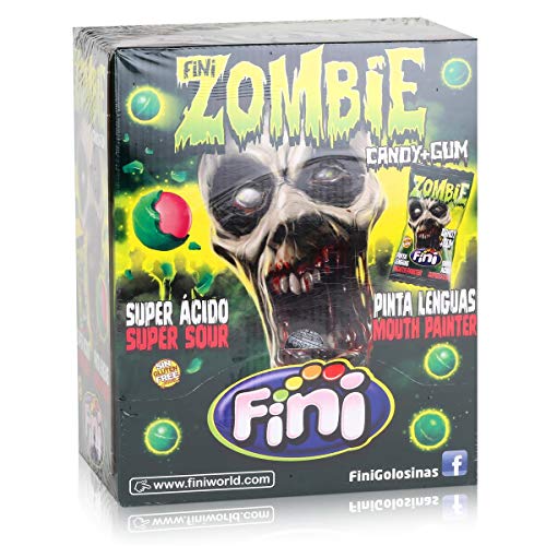 Fini Zombie - Candy Gum - Box mit 200 Kaugummi-Bonbons einzeln verpackt von Fini