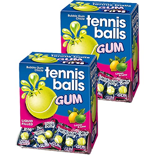 Booom Bubble Gum Sports Tennis 200 Stk. im Displaykarton (2er Pack) von Fini