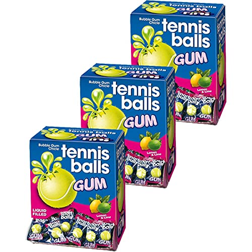 Booom Bubble Gum Sports Tennis 200 Stk. im Displaykarton (3er Pack) von Fini