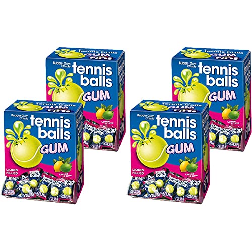 Booom Bubble Gum Sports Tennis 200 Stk. im Displaykarton (4er Pack) von Fini