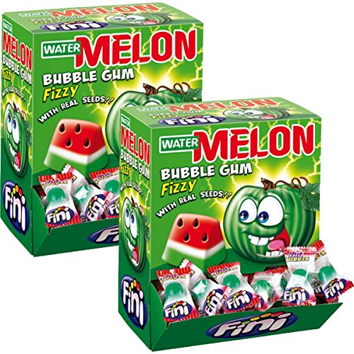 Booom Bubble Gum Watermelon 200 Stk. im Displaykarton (2er Pack) von Fini