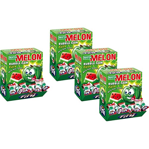 Booom Bubble Gum Watermelon 200 Stk. im Displaykarton (4er Pack) von Fini