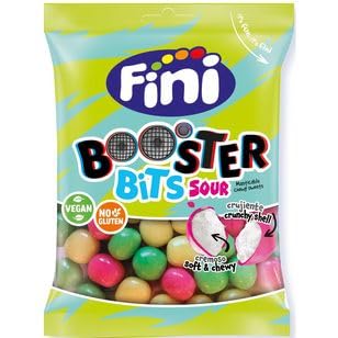 Fini Booster Bits Sauer Kaubonbons vegan, 12er Pack (12 x 90g) von Fini
