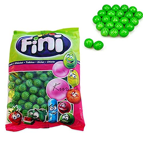 Fini Fizzy Watermelon Bubblegum 1kg - Spanische Süßigkeiten & Süßigkeiten von Fini