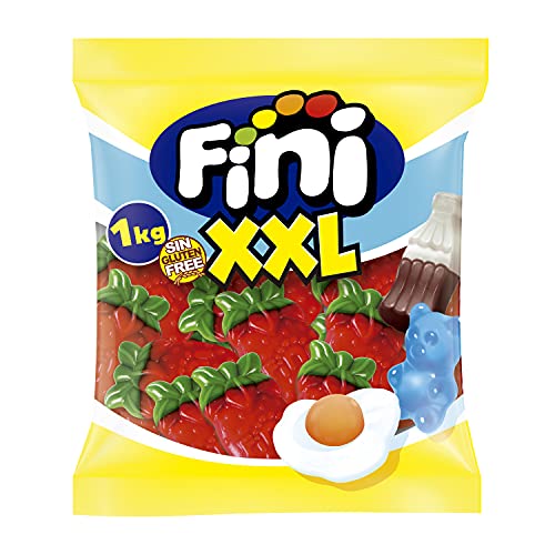 Fini Riesen Erdbeere Glutenfrei - Gummibärchen, 1 kg von Fini