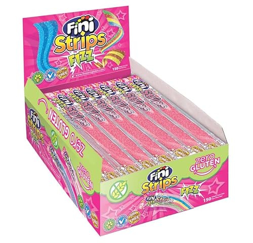 Fini Strips Fizz 8 g 1 x 150 Stück (Erdbeere) von Fini