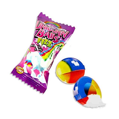 Fini - Unicon Balls - Einhorn Bonbons - Brausefüllung - Box mit 200 Stück Fini - Unicon Balls - Einhorn Bonbons - Brausefüllung - Box mit 200 Stück von Fini Golosinas.