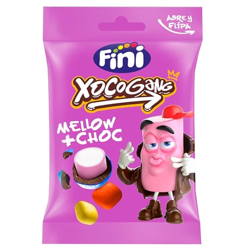Fini XoCoGang Mellow & Choc Milchschokolade mit Schaumzucker, 12er Pack (12 x 70g) von Fini