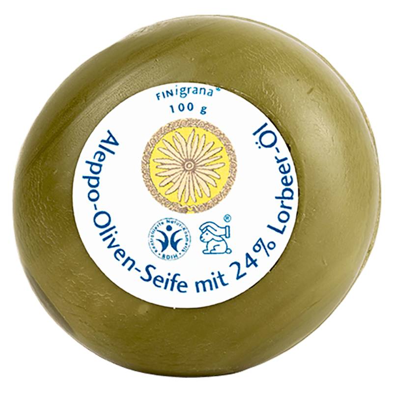 Aleppo Oliven Seife mit 24 % Lorbeeröl von Finigrana