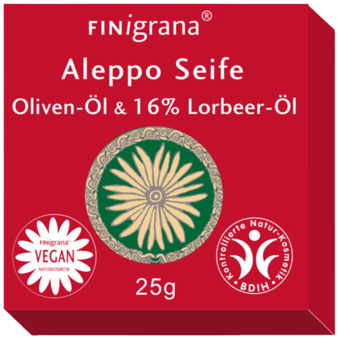 Alepposeife Olive mit 16 % Lorbeeröl von Finigrana