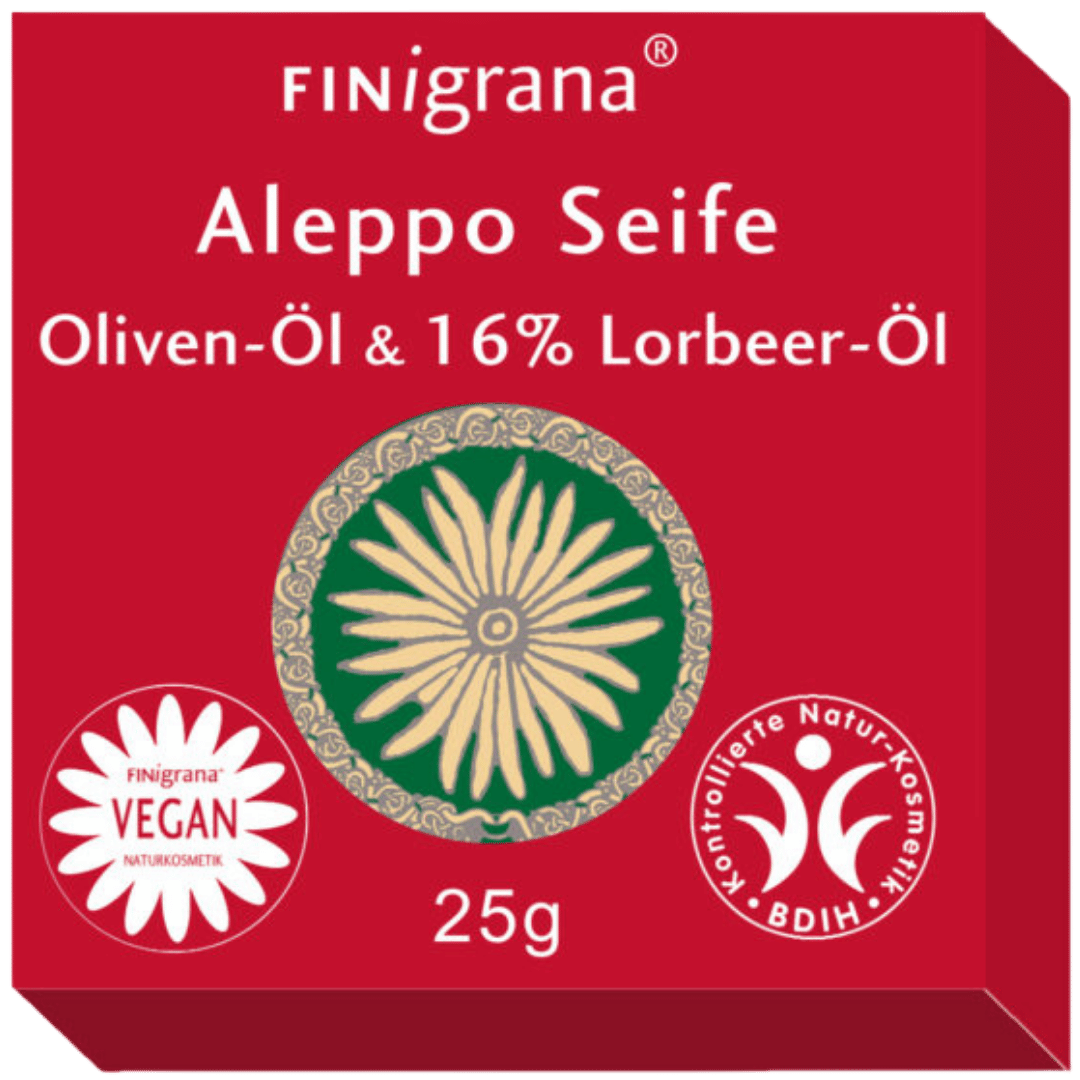 Alepposeife Olive mit 16 % Lorbeeröl Alepposeife Olive mit 16 % Lorbeeröl von Finigrana