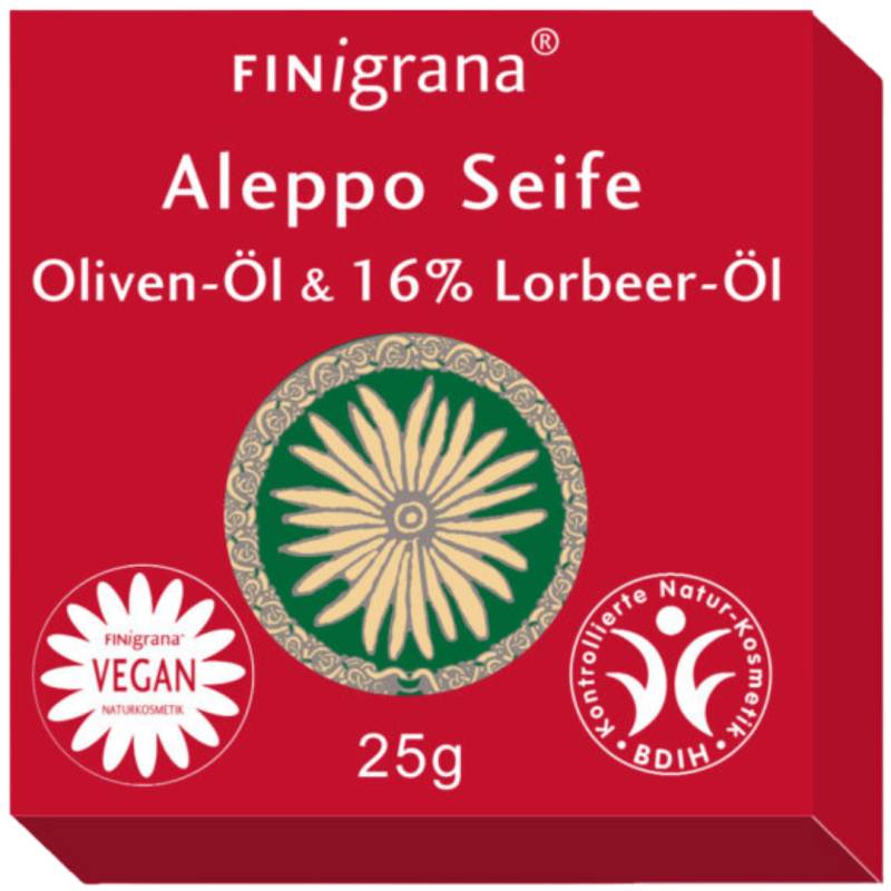 Alepposeife Olive mit 16 % Lorbeeröl von Finigrana