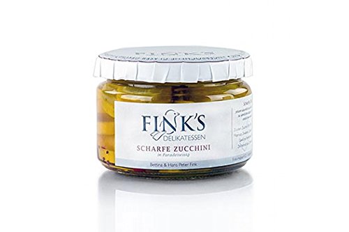 Scharfe Zucchini in Paradeiseressig, 250g von Fink's