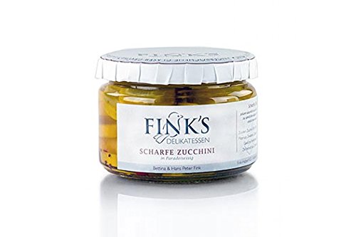 Scharfe Zucchini in Paradeiseressig, 250g Scharfe Zucchini in Paradeiseressig, 250g von Fink's