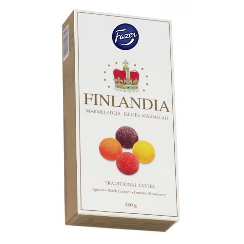 Fazer Finlandia Gelee, 260 g, 5 Stück von Finlandia