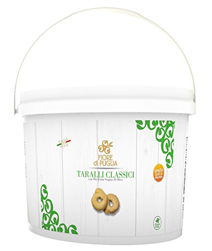 FIORE DI PUGLIA Taralli Classic Wanne Kg.3 Salzige Snacks - Made In Italy FIORE DI PUGLIA Taralli Classic Wanne Kg.3 Salzige Snacks - Made In Italy von Fiore di Puglia