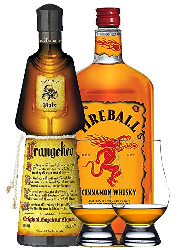 Fireball 0,7 Liter + Frangelico 0,7 Liter + 2 Glencairn Gläser Fireball 0,7 Liter + Frangelico 0,7 Liter + 2 Glencairn Gläser von Fireball + Frangelico + 2 Glencairn Gläser