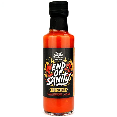 Fireland Foods - End Of Sanity Sauce - Chillisauce mit Carolina Reaper Chilli - Extraktfreie Hot-Sauce - 100ml von Fireland Foods