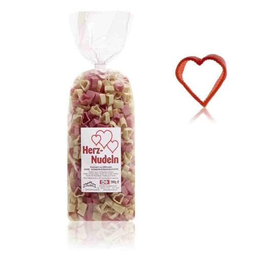Bunte Herz-Nudeln 250 g // * Herz * Geschenk für Verliebte // 100% Hartweizengrieß Herz-Nudeln Bunte Herz-Nudeln 250 g // * Herz * Geschenk für Verliebte // 100% Hartweizengrieß Herz-Nudeln von Firlefantastisch Der Partyshop