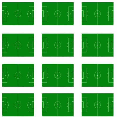 Essbare Muffinaufleger * FUSSBALLFELD* 12 Stück // Fußballparty Muffindekoration aus Oblatenpapier von Firlefantastisch Der Partyshop