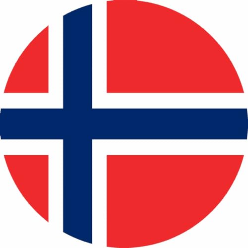 Essbarer Tortenaufleger * NORWEGEN* Oblatenpapier 20 cm // Norwegen Kuchendekoration von Firlefantastisch Der Partyshop