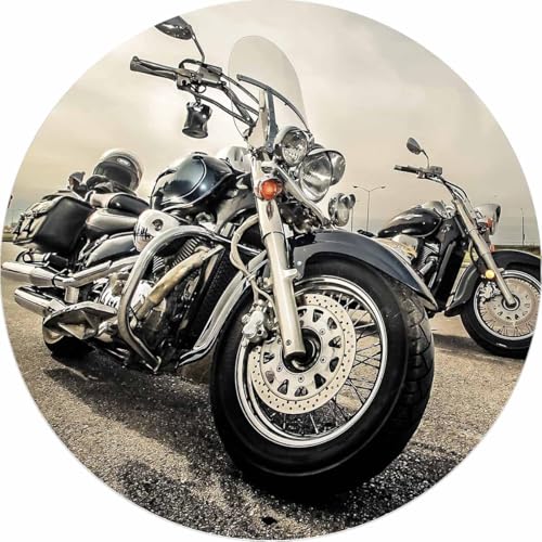 Essbarer Tortenaufleger "MOTORRAD" Chopper Oblatenpapier // Tortenaufleger Chopper Motorrad Bike // Kuchendekoration zum Thema Motorradfahren von Firlefantastisch Der Partyshop