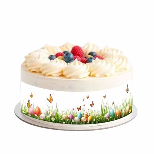 Essbares Tortenband * OSTERN* mit Schmetterlingen für die Ostern Tortendekoration // 4 Stück 20x5 cm zum Mitessen Essbares Tortenband * OSTERN* mit Schmetterlingen für die Ostern Tortendekoration // 4 Stück 20x5 cm zum Mitessen von Firlefantastisch Der Partyshop