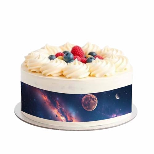 Essbares Tortenband * SPACE * für die Weltraum Tortendekoration // Tortenband Weltraum 4 Stück 20x5 cm zum Mitessen Essbares Tortenband * SPACE * für die Weltraum Tortendekoration // Tortenband Weltraum 4 Stück 20x5 cm zum Mitessen von Firlefantastisch Der Partyshop