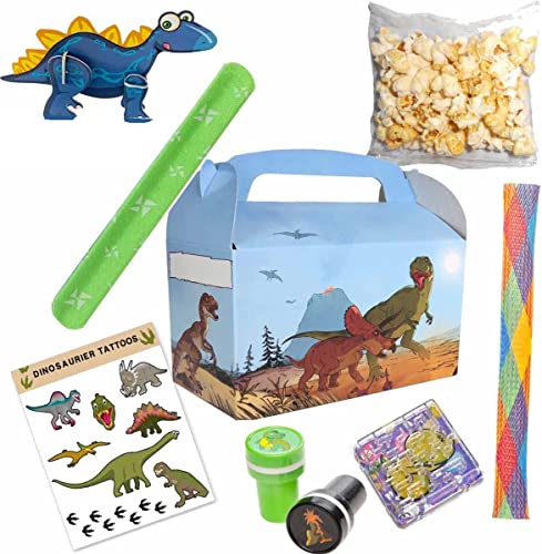 Gefüllte Wundertütenbox Dinosaurier 8-tlg // Mitgebsel Dinosaurier // Wundertüte Jungen Gefüllte Wundertütenbox Dinosaurier 8-tlg // Mitgebsel Dinosaurier // Wundertüte Jungen von Firlefantastisch Der Partyshop