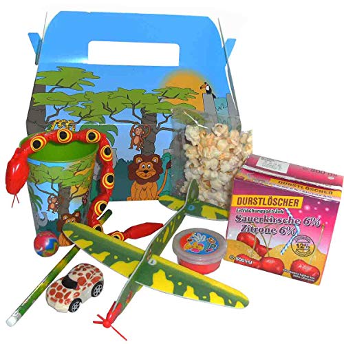 Gefüllte Wundertütenbox Dschungel deluxe 10-teilig // Mitgebsel * Dschungel * // Wundertüte Kinder Gefüllte Wundertütenbox Dschungel deluxe 10-teilig // Mitgebsel * Dschungel * // Wundertüte Kinder von Firlefantastisch Der Partyshop