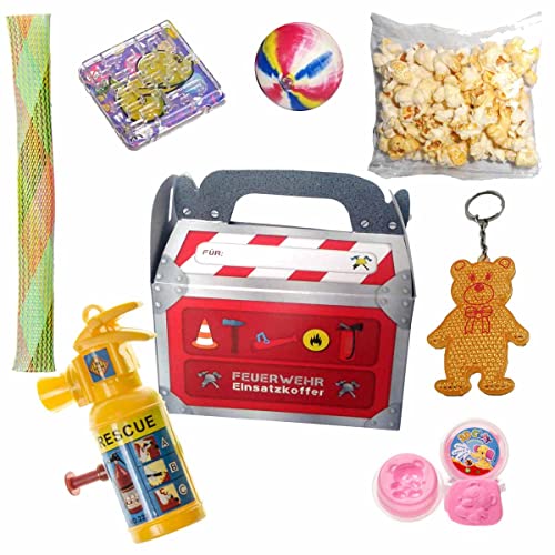 Gefüllte Wundertütenbox Feuerwehr 8-tlg. // Mitgebsel Feuerwehrparty // Wundertüte Feuerwehr Gefüllte Wundertütenbox Feuerwehr 8-tlg. // Mitgebsel Feuerwehrparty // Wundertüte Feuerwehr von Firlefantastisch Der Partyshop