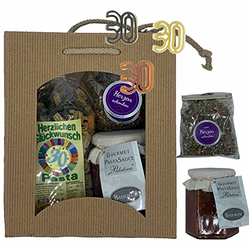 Feinkost-Set 30. Geburtstag mit Nudeln, Sauce, Gewürze // Nudeln als 30, Sauce, Gewürze Feinkost-Set 30. Geburtstag mit Nudeln, Sauce, Gewürze // Nudeln als 30, Sauce, Gewürze von Firlefantastisch Der Partyshop