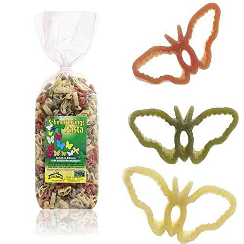 Schmetterlings-Nudeln 250g // Motiv-Nudeln Schmetterling Hartweizengrieß Schmetterlings-Nudeln 250g // Motiv-Nudeln Schmetterling Hartweizengrieß von Firlefantastisch