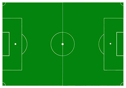 Tortenaufleger Fußballfeld Essbarer Tortenaufleger Für Den Fußballkuchen (30x21 cm), Oblatenpapier von Firlefantastisch