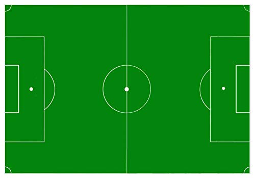 Tortenaufleger Fußballfeld Essbarer Tortenaufleger Für Den Fußballkuchen (30x21 cm) von Firlefantastisch