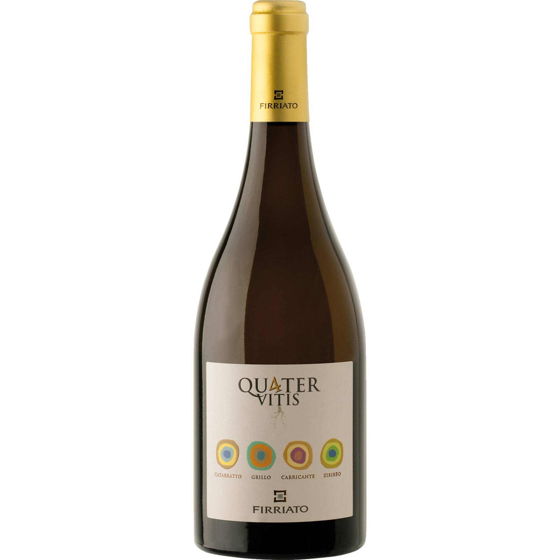 Quater Vitis Bianco, Terre Siciliane IGT, Sizilien, 2023, Weißwein Quater Vitis Bianco, Terre Siciliane IGT, Sizilien, 2023, Weißwein von Firriato Distribuzione s.r.l.,91027,Paceco,Italien
