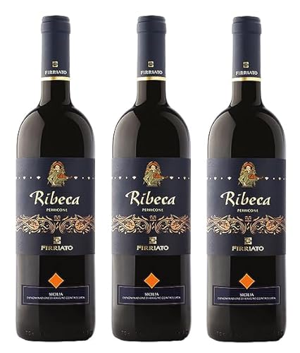 3x 0,75l - Firriato - Ribeca - Rosso - Sicilia D.O.P. - Sizilien - Italien - Rotwein trocken von Firriato