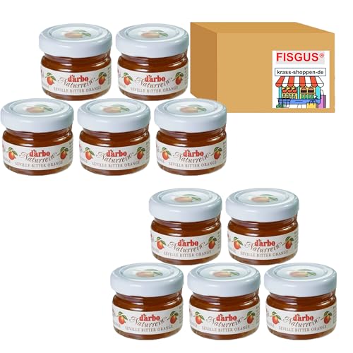 10 Mini Gläser - 10 x Darbo Bitter Orangenmarmelade - Ein Bundle von FISGUS® by krass-shoppen-de von FisGus