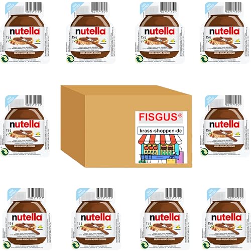 Für ein leckeres, perfektes Frühstück - 10 x 15g Marken Nuss-Nugat Creme - Ein Bundle von FISGUS® by krass-shoppen-de von FisGus
