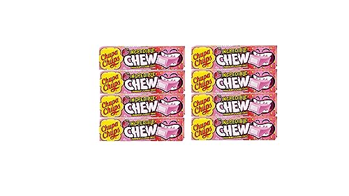 Chupa Chups Incredible Chew - Kaubonbon mit Erdbeergeschmack - im 8er Bundle von FisGus
