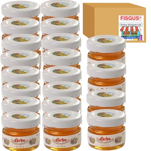 Darbo Blütenhonig im Miniglas - 20 x 28g - Für ein leckeres Frühstück - Ein Angebot, zusammengestellt von FISGUS® by krass-shoppen-de von FisGus