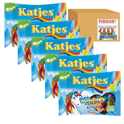 Ein Angebot, zusammengestellt von FISGUS® by krass-shoppen-de - 5 x 175g Katjes Wunderland Rainbow = 0,875 KG von FisGus